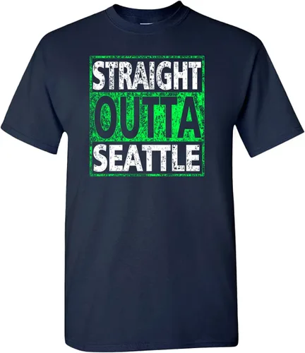 Vista 12 de Xtreme Apparrel Camiseta de hombre Straight Outta para aficionados al fútbol