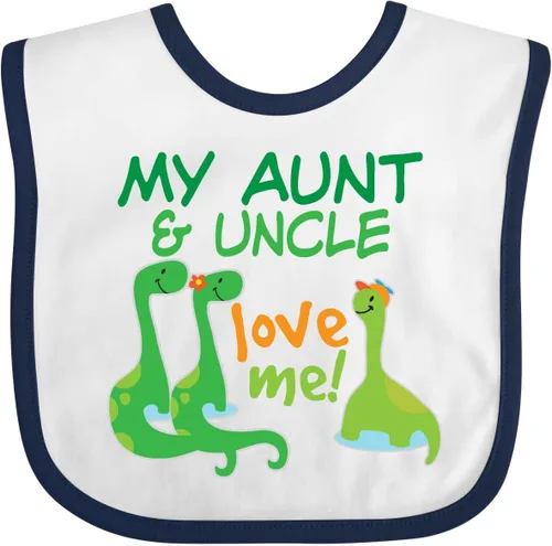 Vista 12 de inktastic My Aunt and Uncle Love Me Dinosaur Baby Bib