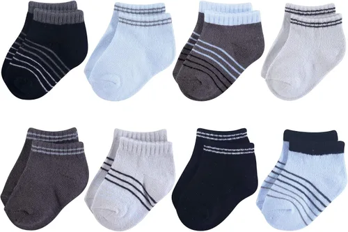 Vista 20 de Hudson Baby - Calcetines de algodón para bebés recién nacidos y Terry para niñas bebés