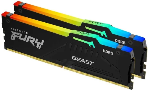 Vista 6 de 64Gb 5200Mt/S Ddr5 Cl40 Dimm (Kit de 2) Fury Beast RGB