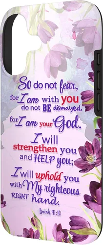 Vista 2 de So Do Not Fear for I 'm with You Isaías 41:10 - Funda cristiana para iPhone 17