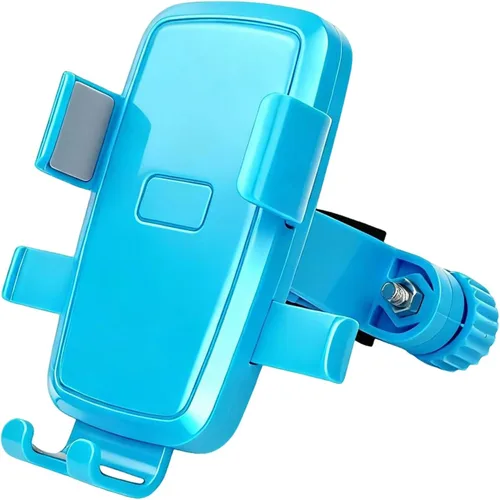 Vista 13 de Soporte de Teléfono para Motocicleta y Bicicleta, Clip Soporte para Teléfono Celular de Bicicleta, Abrazadera para Manillar de Bicicleta y Scooter