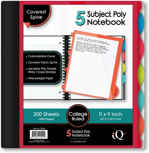 Vista 18 de Cuaderno de notas IQ Subject con espiral