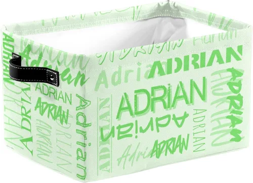 Vista 15 de Contenedores de almacenamiento personalizados con nombre para niños, canastas organizadoras con asas para organizar juguetes de niños y niñas
