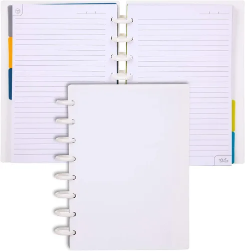 Vista 104 de Talia - Cuadernos de notas con tapas, planificador, personalizables, (Rosa de los 90, Junior (5.5 pulgadas x 8.5 pulgadas))