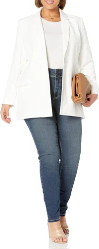 Vista 6 de The Drop blazer Blake largo para mujer