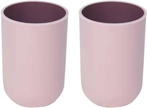 Vista 12 de Juego de 2 vasos irrompibles reutilizables para cepillos de dientes, vasos de plástico para cepillos de dientes, 10.1 fl oz/10.5 onzas, aptos