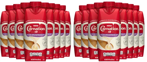 Vista 6 de Nestlé Carnation Leche Evaporada Sin Lactosa, con Vitamina D Agregada, Leche en Ladrillo, Leche Evaporada, Pack de 8