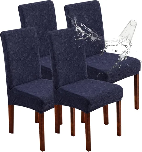Vista 20 de Fundas impermeables para sillas de comedor, fundas elásticas para sillas Parsons, para comedor, cocina, funda protectora para silla de comedor