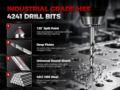 Vista 5 de BILITOOLS Kit de reparación de rosca M6 x 1.0 con inserto de buje sólido