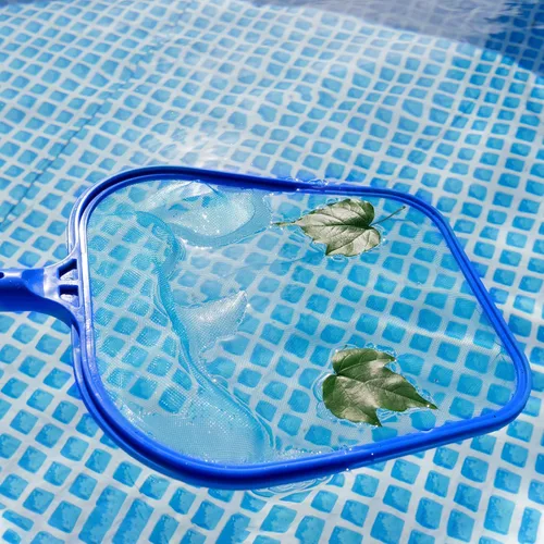 Vista 2 de Kit de 8 accesorios de limpieza de spa, kit de mantenimiento de piscinas pequeñas con red de espumadera, cepillo de fregado y cepillo de esponja