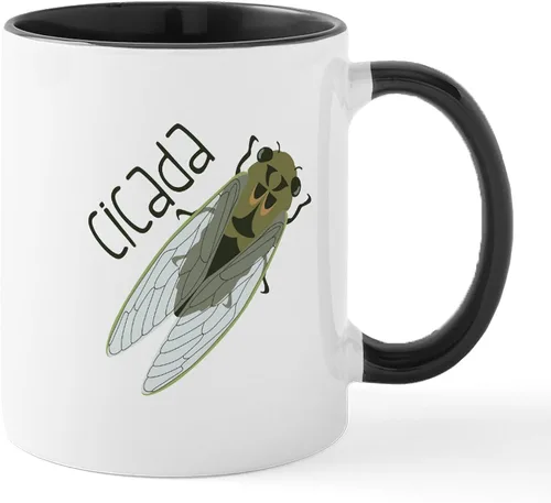 Vista 8 de CafePress Cicada Mugs - Taza de café de cerámica de 11 oz (11.0 fl oz)