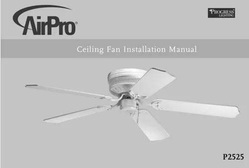 Vista 13 de Progress Lighting AirPro Collection - Ventilador de techo Hugger de 52 pulgadas