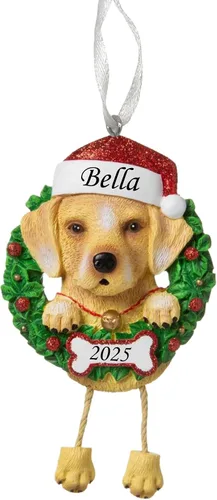 Vista 27 de Adorno personalizado para 2025, raza pura de perro Beagle, adorno para árbol de Navidad, decoración profesional personalizada, regalo para cachorro
