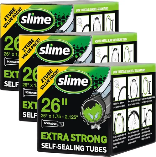 Vista 19 de Slime 30051 Tubo interior de bicicleta con sellador de pinchazos Slime extra fuerte, autosellante, evita y repara, válvula Schrader, 16 pulgadas x