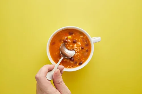 Vista 2 de Knork Lite Bouillon - Cuchara de sopa especializada, juego de 4 piezas, mate
