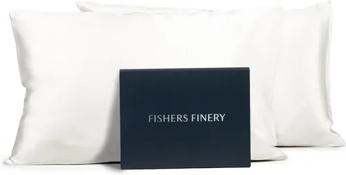 Vista 31 de Fishers Finery Funda de almohada de seda de morera 100% pura de 25mm (Rojo King)