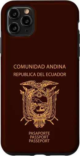 Vista 4 de Funda para iPhone 12 Pro Max Ecuador, pasaporte de Ecuador, bandera de Ecuador