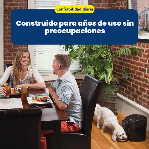Vista 7 de Alimentador automático para mascotas PetSafe, talla única Se ajusta a todos Schedules up to 12 Meals/Day, Portions 1/8 to 4 Cups, Slow Release for