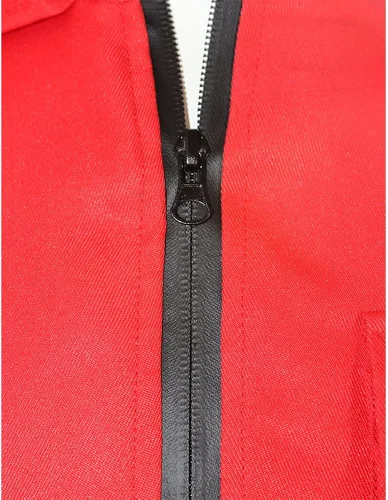 Vista 6 de Men Red Jumpsuit Cosplay Costumes Red Suit Adult Outfit Halloween