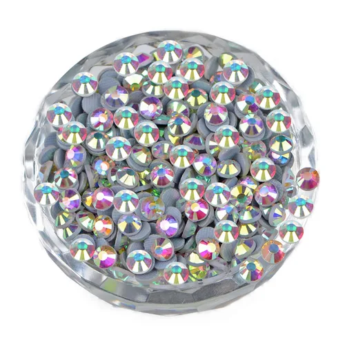 Vista 29 de LPBeads 10000 unidades de diamantes termoadhesivos SS6 amatista con parte trasera plana, gemas de diamantes de imitación de cristal redondas