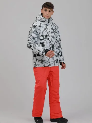 Vista 2 de Conjunto de chaqueta y pantalón de esquí para hombre, trajes de esquí impermeables para hombre, chaqueta de snowboard, traje de nieve cálido