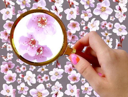 Vista 3 de Pegatinas para uñas (5 hojas) FLONZNAIL Cherry Sakura Real Photo Flowers Garden Vintage Style Ocho