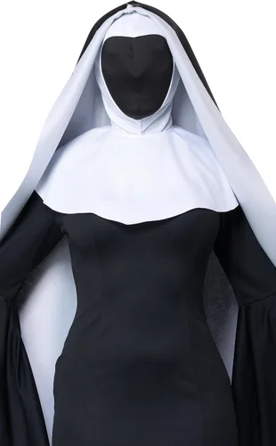 Vista 5 de Disfraz de monja gótica de Halloween para adultos de Bad Habit