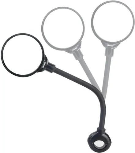 Vista 2 de Espejo para bicicleta giratorio y ajustable con lente de gran angular, espejo convexo retrovisor inastillable universal para bicicleta