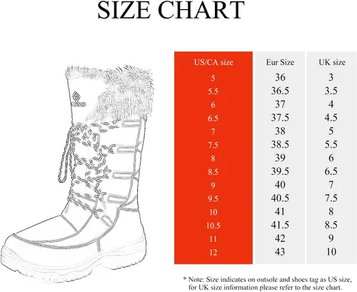 Vista 3 de DREAM PAIRS Botas de nieve de invierno para mujer, de media caña y con forro de piel sintética Marrón
