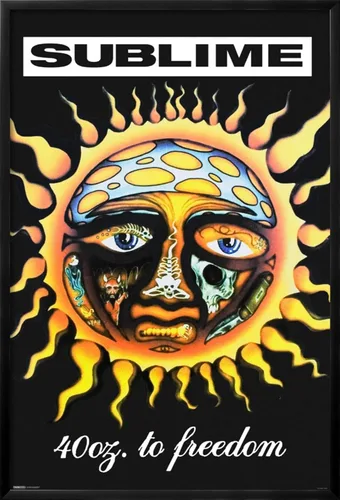 Vista 2 de AllPosters Póster de pared Sublime - 40 oz. A la libertad en marco negro, 24x36