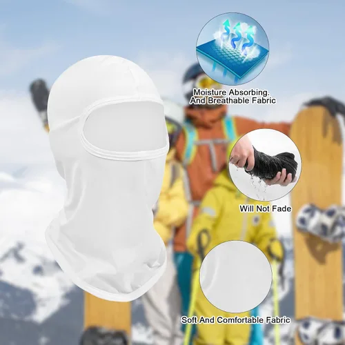 Vista 2 de Ski Mask for Men Women, Balaclava Face Mask Men, Pooh Shiesty Mask, Full Face Mask UV Protection Outdoor Sports