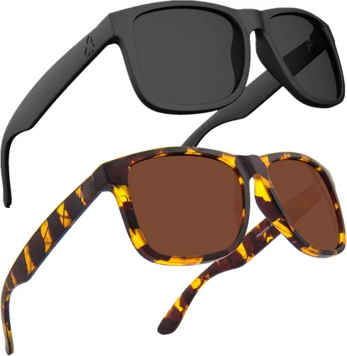 Vista 7 de MAXJULI Gafas de sol polarizadas para hombres y mujeres, lentes de sol rectangulares con protección UV 8806