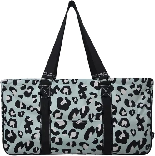 Vista 50 de NGIL Bolsa de comestibles reutilizable extra grande plegable de gran tamaño para comestibles, almacenamiento, picnic, playa, Estampado de vaca