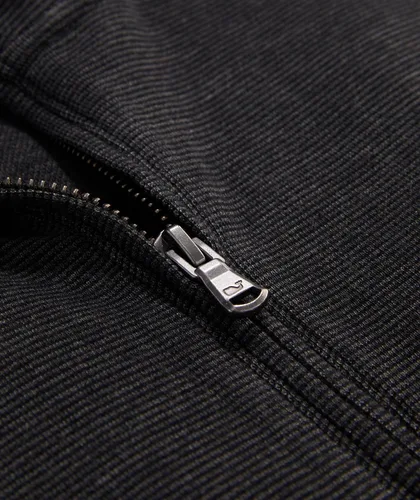 Vista 7 de vineyard vines Suéter con cremallera de un cuarto para hombre Negro azabache