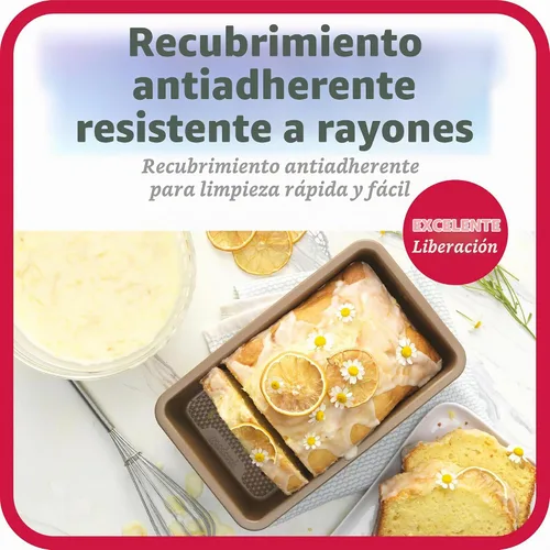 Vista 3 de GoodCook BestBake - Molde para pan de acero al carbono texturizado antiadherente, 9 x 5 pulgadas, bronce