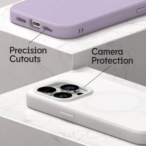 Vista 4 de [Usado] RhinoShield SolidSuit - Funda compatible con Magsafe para iPhone 13 Mini, funda protectora de diseño delgado absorbente de golpes