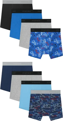 Vista 5 de Hanes Boys' Underwear Boxer Briefs Pack 8-Pack Cotton-Stretch