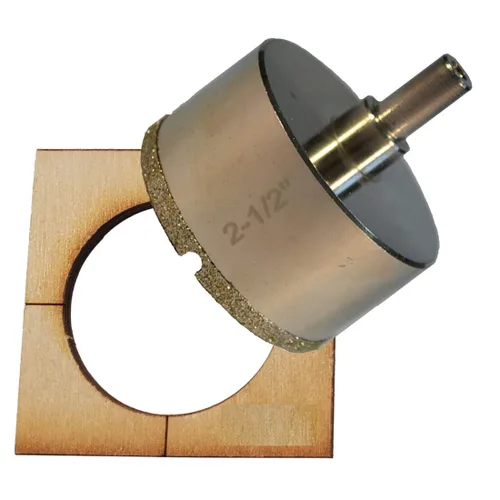 Vista 21 de Kit de brocas de diamante para azulejos - Juego de vidrio y porcelana, paquete de 5: 3/16", "1/4", "1/2" brocas de diamante para cerámica