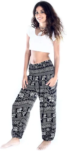 Vista 5 de Pantalones bohemios, pantalones harem, de yoga, para mujer, para la playa