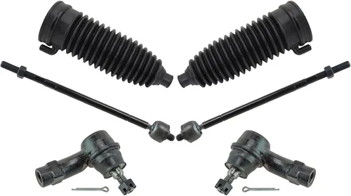 Vista 73 de TRQ Kit de dirección delantera con barra de acoplamiento de fuelle de piñón y cremallera compatible con Toyota Echo 2000-2005