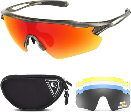 Vista 7 de Cycling Glasses, TR90 Unbreakable Frame Polarized Anti-UV400 Sports Sunglasses