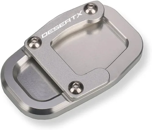 Vista 5 de Soporte de pie para motocicleta, ampliador lateral, soporte de extensión compatible con Ducati DesertX Desert X (negro)