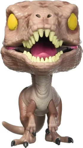 Vista 6 de Funko POP Jurassic Park - Figura de vinilo de Velociraptor Pop! (paquete con funda protectora compatible con Pop Box), multicolor, 3.75 pulgadas