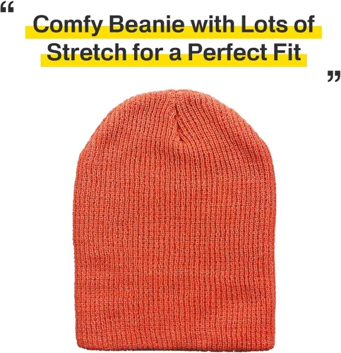 Vista 101 de KBETHOS Cómoda colección de gorros suaves y holgados de algodón de punto acrílico para invierno, cálido sombrero de esquí holgado unisex varios