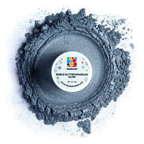 Vista 7 de Blacksherbet Purpurina comestible de albaricoque para bebidas, 0.18 oz, certificado KOSHER, purpurina y polvo para pasteles, fresas, magdalenas