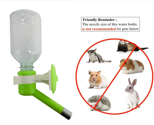 Vista 4 de Choco Nose Botella patentada sin goteo para perros/alimentador para perros/gatos y otros animales de tamaño pequeño-mediano - para jaulas, jaulas