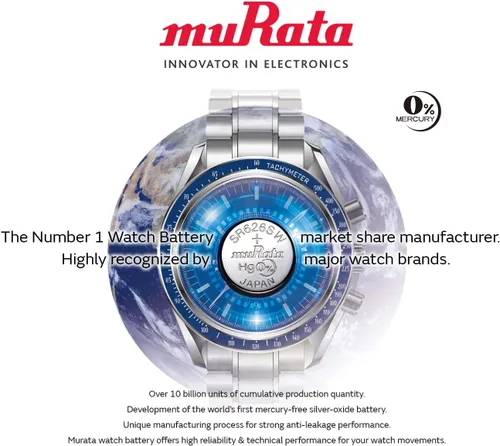 Vista 7 de Murata 364 SR621SW Batería 1.55V Reloj de óxido de plata Botón Cell Contratista Pack (20 Baterías)