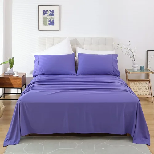 Vista 29 de Whitney Home Textile Juego de Sábanas Twin, Sábanas de Cama de Microfibra Suave de Hotel Tamaño Twin, Bolsillo Extra Profundo, Juego de Sábanas
