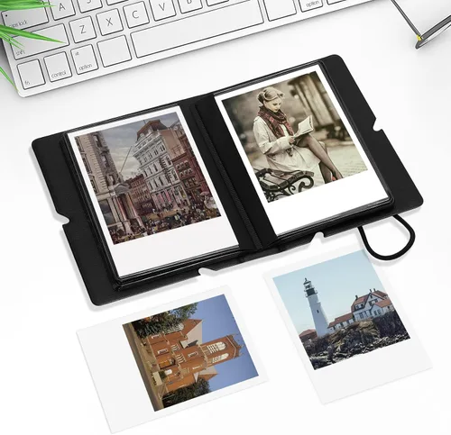 Vista 5 de Álbum de Fotos Mini Lifting con 28 Bolsillos para Imágenes de 2x3 Pulgadas que se Ajusta a Cámara Instantánea Fujifilm Instax Mini 7s 8 9 11 25 26